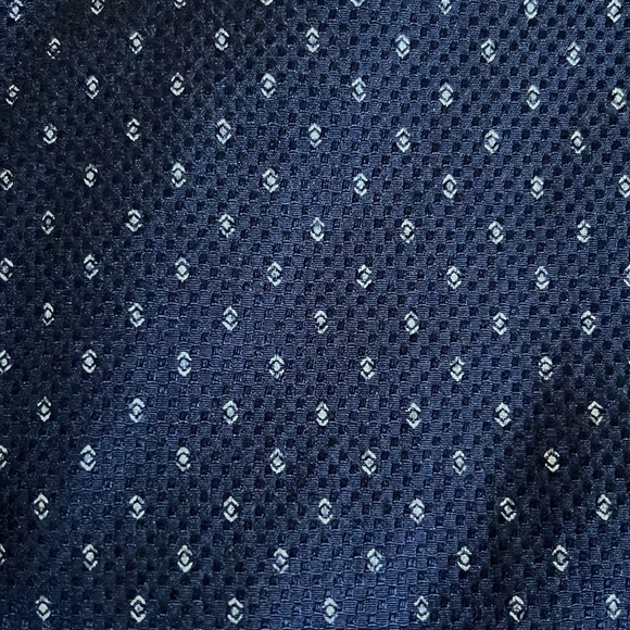 CRAFT +FLOW Mens Navy Print Dress Shirt - Picture 10 of 12